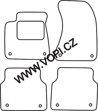 Autokoberce Audi A8 03/2010 - Colorfit (225)